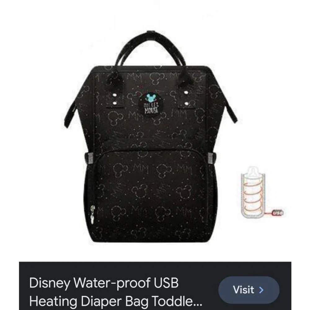 Disney Mickey Mouse Black Star Constellation Baby Supply Comfortable‎ Backpack